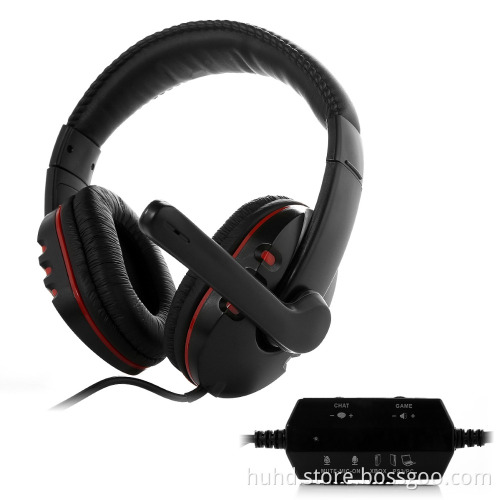 Gaming stereo headphone headset with LED lighting & mic for PS3/PS4/Xbox 360/Xbox one/PC/Mac/WII with game and chat volumes